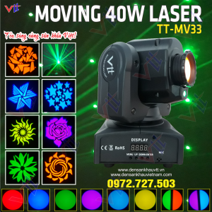 MOVING 40W TÍCH HỢP LASER