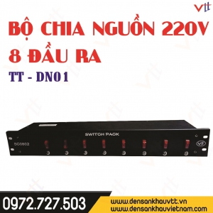 BỘ CHIA NGUỒN 220V CÓ 8 ĐẦU RA