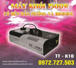 Máy khói 1500W có đèn dẫn hướng và Dimmer